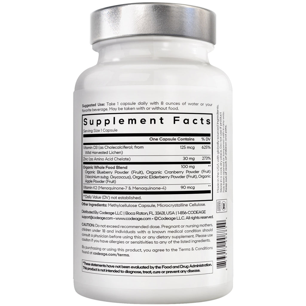 Vitamin D, K2 & Zinc