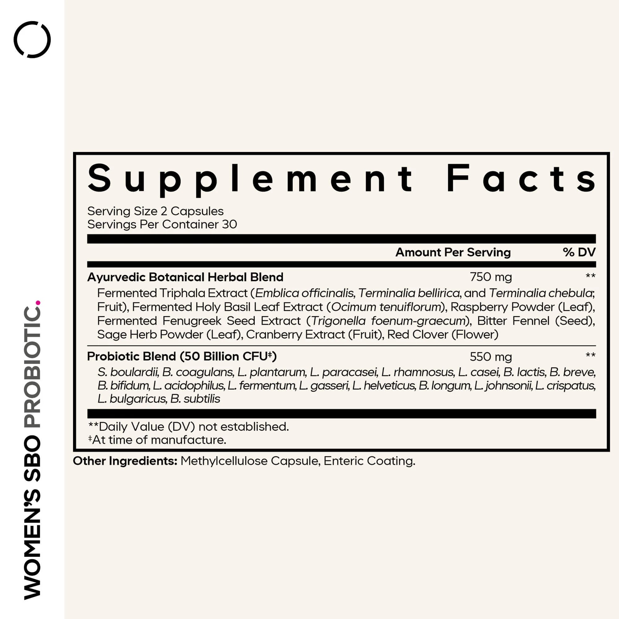 Womens SBO Probiotic